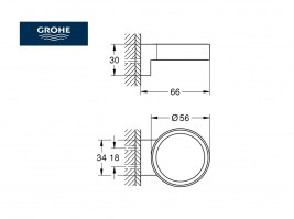 MEDIDAS SOPORTE PARA DOSIFICADOR o VASO SELECTION GROHE